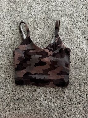 lululemon Brown/Gray Camo Align Tank